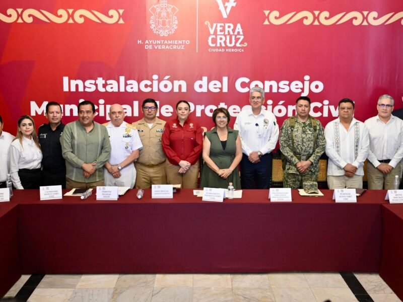 Instalan el Consejo Municipal de Protección Civil en la ciudad de Veracruz