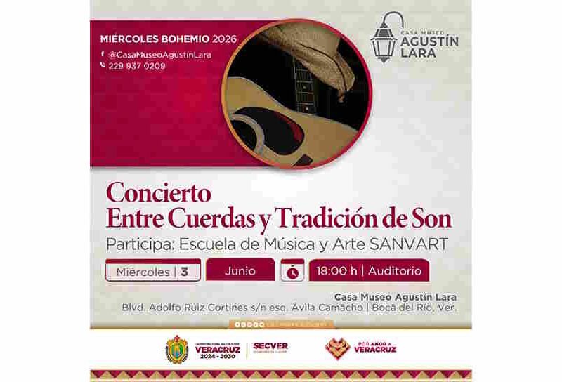 Miércoles Bohemios llenan de música la Casa Museo Agustín Lara