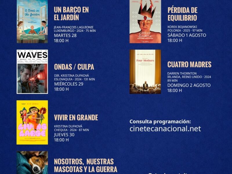 SECVER y la Cineteca Nacional presentan Festival de Cine Europeo en el Ágora de la Ciudad
