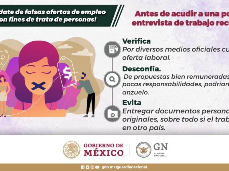 Ofertas falsas de empleo y trata de personas 