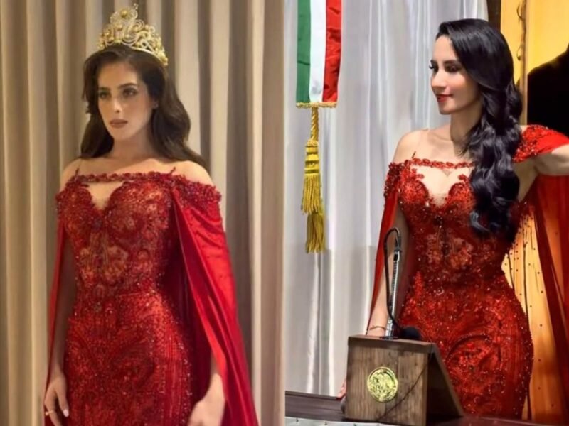 Usó alcaldesa de Valle de Bravo vestido de Fátima Bosch para el Grito