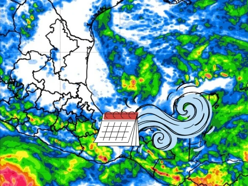 Norte en Veracruz: a partir de este día de la próxima semana impactarán lluvias y rachas de hasta 70 km/h por frente frío