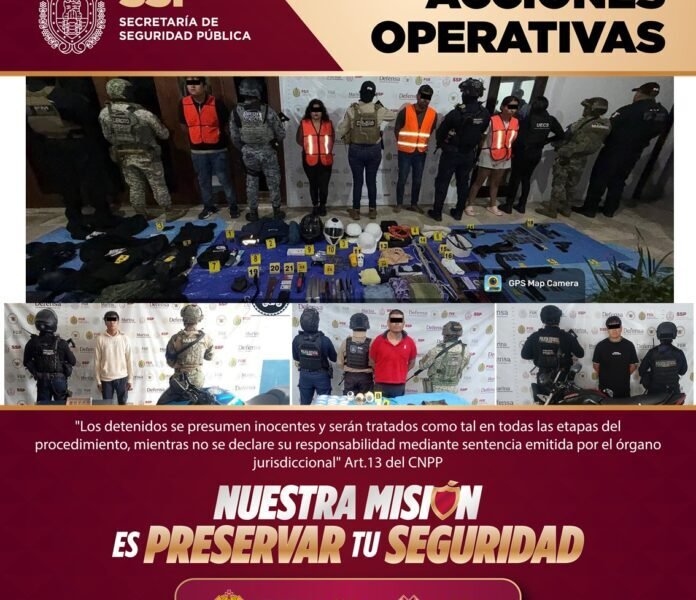 En operativos, aseguramiento de 127 dosis de presuntas sustancias ilícitas y la recuperación de 23 vehículos