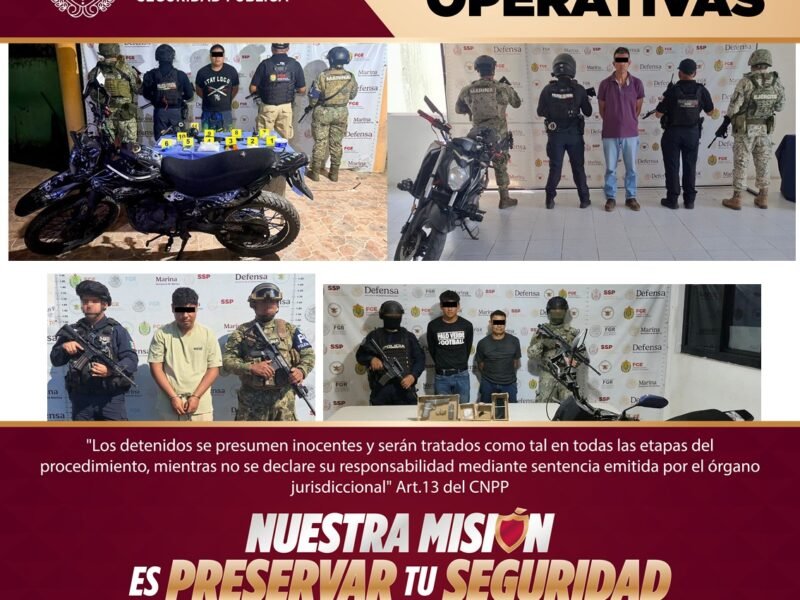 En operativos, aseguramiento de alrededor de 300 dosis de presuntas sustancias ilícitas y recuperación de 16 vehículos
