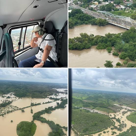 Desbordamiento del arroyo El Ídolo afecta zonas bajas de Papantla; activan Plan Tajín