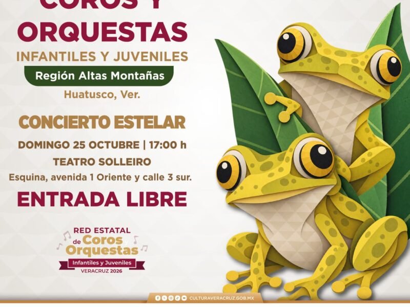 Huatusco, sede del Encuentro de Coros y Orquestas Infantiles y Juveniles
